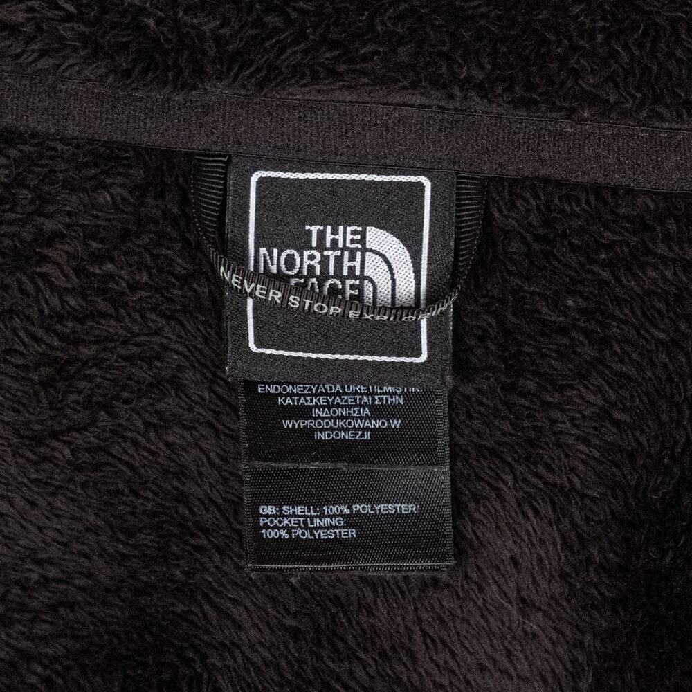 The North Face Women's Extra Soft High Pile Fleece Jacket SMALL Black Cozy Cabin - Picture 7 of 8